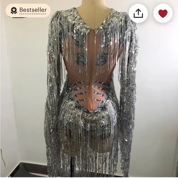 Sequin bodysuit one size - Picture 13 of 17